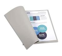 Exacompta - Réf. 410009E - Paquet de 100 chemises rigides Forever® 220 g/m2 - chemises 100% recyclées et certifiées Ange Bleu - dimensions 24 x 32 cm pour format A4 - couleur gris