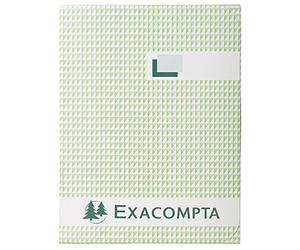 Exacompta - Réf. 415E - Registre quadillé 5x5 - 500 pages foliotées - papier intérieur 110 grammes - dimensions 297 x 210 mm - format vertical - couverture rigide en toile noire