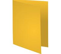 Exacompta - Réf. 421005E - Carton de 5 paquets de 100 chemises semi-rigides à bord décalé Forever® 170 g/m2 - chemises 100% recyclées et certifiées Ange Bleu - dim 24x32cm pour format A4 - jaune