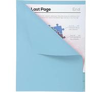 Exacompta - Réf. 421006E - Carton de 5 paquets de 100 chemises semi-rigides à bord décalé Forever® 170 g/m2 - chemises 100% recyclées et certifiées Ange Bleu - dim 24x32cm pour format A4 - bleu clair