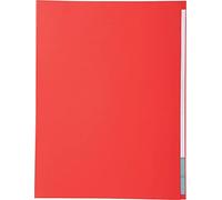 Exacompta - Réf. 421012E - Carton de 5 paquets de 100 chemises semi-rigides à bord décalé Forever® 170 g/m2 - chemises 100% recyclées et certifiées Ange Bleu - dim 24x32 cm pour format A4 - rouge