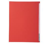 Exacompta - Réf. 421012E - Paquet de 100 chemises semi-rigides à bord décalé Forever® 170 g/m2 - chemises 100% recyclées et certifiées Ange Bleu - dimensions 24x32 cm pour format A4 - couleur rouge
