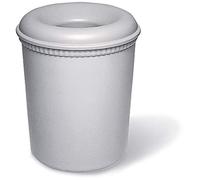 Exacompta - Réf. 42541D - 1 Corbeille à papier l'anti feu - classe B1 difficilement inflammable selon norme DIN 4102 - Volume 15 litres - Dimensions 28,4 x 28,4 x 35 cm - Couleur Granit