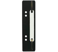 Exacompta - Réf. 426001B - Paquet de 250 fixe-dossiers à lamelle - Pour relier des documents perforés A4 - Double perforation 60 et 80 mm pour classeurs et classeurs à levier - Couleur noire