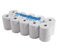 Exacompta - Réf. 43804E - Lot de 10 bobines pour balance - largeur 80 mm x diamètre 56 mm - mandrin 12 mm - 1 pli thermique 48g/m² sans BpA - Métrage (+ ou - 2m) : 44 m - Blanc