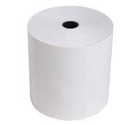 Exacompta - Réf. 43807E - Carton de 50 bobines pour tickets de caisse - largeur 80 mm x diamètre 72 mm - mandrin 12 mm - 1 pli thermique 48g/m² sans BpA - Métrage (+ ou - 2m) : 76 m - Blanc