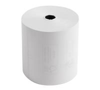 Exacompta - Réf. 43816E - Carton de 30 bobines pour tickets de caisse - largeur 80 mm x diamètre 72 mm - mandrin 12 mm - 1 pli thermique 48g/m² sans BpA - Métrage (+ ou - 2m) : 76 m - Blanc