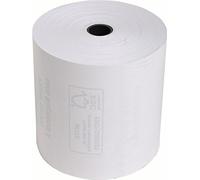 Exacompta - Réf. 43817E - Carton de 10 bobines pour tickets de caisse - largeur 80 mm x diamètre 72 mm - mandrin 12 mm - 1 pli thermique 48g/m² sans BpA - Métrage (+ ou - 2m) : 76 m - Blanc