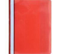 Exacompta - Réf. 439903B - 1 nuisette de présentation à lamelles - couverture transparente en PVC - lamelle en métal - permet de relier des documents perforés A4 maxi - couleur rouge