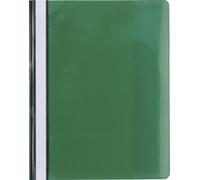 Exacompta - Réf. 439915B - Paquet de 10 chemises de présentation à lamelles - couverture transparente en PVC - lamelle en métal - permet de relier des documents perforés A4 maxi - couleur vert