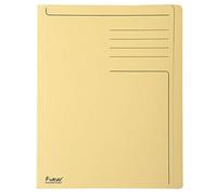 Exacompta - Réf. 441002E - Paquet de 100 chemises rigides imprimées à bord décalé Forever® 280 g/m2 - 100% recyclées et certifiées Ange Bleu - dimensions 24 x 32 cm pour format A4 - couleur bulle