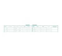 Exacompta - Réf. 4442E - 1 Registre des décès pour les hôpitaux, établissements sociaux (maisons de retraite) ou médico-sociaux - 100 pages foliotées - format 240 x 320 mm - couverture rigide