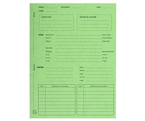 Exacompta - Réf. 445103E - Paquet de 25 dossiers de procédure - en carte lustrée 265g/m2 - dimensions 25 x 32 cm pour documents au format A4 - couleur tilleul
