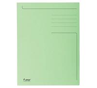Exacompta - Réf. 449013E - Paquet de 50 chemises rigides imprimées avec 3 rabats Forever® 280 g/m² - 100% recyclées et certifiées Ange Bleu - dimensions 24,5x35 cm pour format folio - couleur vert pré
