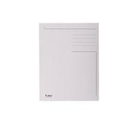 Exacompta - Réf. 449019E - Paquet de 50 chemises rigides imprimées avec 3 rabats Forever® 280 g/m² - 100% recyclées et certifiées Ange Bleu - dimensions 24,5 x 35 cm pour format folio - couleur gris