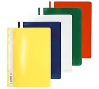 Exacompta – Chemises à lamelles Réf. 449225B x25, PP, lamelles métal, couleurs assorties