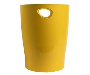 Exacompta - Réf. 45302D - 1 corbeille à papier, poubelle ECOBIN BeeBlue avec poignées - Volume 15 litres - Dimensions 26,3 x 26,3 x 33,5 cm - Pour bureau ou maison - 4 couleurs aléatoires