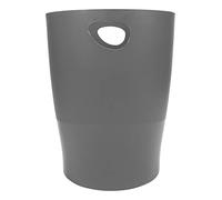 Exacompta - Réf.45307D - Lot de 8 corbeilles à papier, poubelles ECOBIN avec poignées - Volume 15 litres - Adaptées au bureau comme en Home office - Dimensions 26,3x26,3x33,5 cm - opaque gris souris