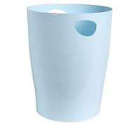 Exacompta - Réf. 45362D - 1 corbeille à papier, poubelle ECOBIN avec poignées - Volume 15 litres, adaptée au bureau comme en Home office - Dimensions 26,3 x 26,3 x 33,5 cm - couleur bleu pastel