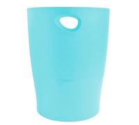 EXACOMPTA - Réf. 45363D - Carton de 8 Corbeilles à Papier avec Poignées ECOBIN Aquarel - Grande Capacité 15 Litres - Dimensions 26,3 x 26,3 x 33,5 cm - pour Bureau ou Maison - Vert pastel