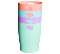 Exacompta - Réf. 453707D - 1 Corbeille à Papier avec Poignées ECOBIN Candy Tidy - Grande Capacité 15 Litres - Dimensions 26,3 x 26,3 x 33,5 cm - pour Bureau ou Maison - Couleurs aléatoires