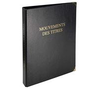 Exacompta Reliure registre 32x26 cm 4 ans+ recharge imprimée 100 feuillets Mouvements de titre