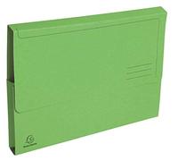 Exacompta - Réf. 47673E - Paquet de 50 chemises Poche avec soufflet de 32 mm Forever® 290 g/m² - chemises 100% recyclées et certifiées Ange Bleu - dimensions 24x32 cm pour format A4 - couleur vert vif