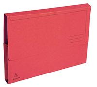 Exacompta Chemises à poche Forever 290 g/m² A4 24 x 32 cm Soufflet 32 mm Rouge x50