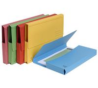 Exacompta - Réf. 47770E - Paquet de 25 chemises Poche avec soufflet de 32 mm Forever® 290 g/m² - chemises 100% recy s et certifiées Ange Bleu - dimensions 24 x 32 cm - 5 couleurs assorties