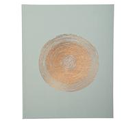 Exacompta - Réf. 47982E -1 Livre d'or classique Ellipse - Format vertical 27x22 cm - En papier simili-cuir avec marquage or rosé - Tranche or - 100 pages blanches unies - Coloris : vert