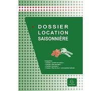 Exacompta - Réf. 48E -Dossier location saisonnière -location non classée -Ce dossier complet regroupe tous les documents nécessaires à une location saisonnière (non soumise à la loi du 6 juillet 1989)