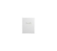Exacompta - Réf 4982E - Paquet de 2 Livres d'or Simili-Cuir - Format Vertical : 27 x 22 cm - Tranche Or avec Titre en Lettres dorées - 100 Pages Blanches Unies - Coloris : Blanc