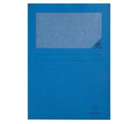 Exacompta - Réf. 50102E - Carton de 400 chemises à fenêtre Forever® 120 g/m² - couleurs vives - chemises 100% recyclées et certifiées Ange Bleu - dim 22 x 31 cm pour A4 - bleu vif