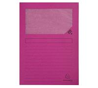 Exacompta Chemises à fenêtre Forever® 120 g/m² 100% recyclées Ange Bleu 22x31 cm fuchsia 100 pièces