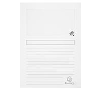 Exacompta - Réf. 50260E - Carton de 400 chemises à fenêtre Forever® 120 g/m² - couleurs pastel - chemises 100% recyclées et certifiées Ange Bleu - dim 22 x 31 cm - couleurs assorties