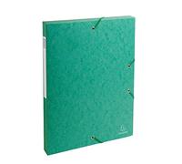 Exacompta - Réf. 50303E - 8 boites de classement avec élastiques Exabox - en carte lustrée 600g/m2 - Dos 2,5 cm - dimensions 25 x 33 cm - pour documents A4 - couleur noir - livrées montées