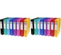 Exacompta - Réf. 50600E - 1 boite de classement avec élastiques Exabox - en carte lustrée 600g/m2 - Dos 6 cm - dimensions 25 x 33 cm - pour documents A4 - couleur aléatoire - livrée montée (Lot de 2)