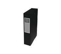 Exacompta - Réf. 50601E - 1 boite de classement avec élastiques Exabox - en carte lustrée 600g/m2 - Dos 6 cm - dimensions 25 x 33 cm - pour documents A4 - couleur noir - livrée montée