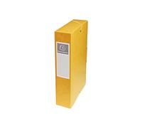Exacompta - Réf. 50609E - 8 boites de classement avec élastiques Exabox - en carte lustrée 600g/m2 - Dos 6 cm - dimensions 25 x 33 cm - pour documents A4 - couleur jaune - livrées montées