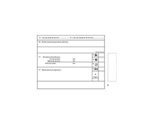Exacompta - Réf. 5070E - Paquet de 10 livrets de individuels de contrôle pour les conducteurs et convoyeurs de transpots routiers - modèle officiel - format vertical 148 x 105 mm