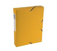Exacompta - Réf. 50910E - 1 boite de classement avec élastiques Scotten - en carte lustrée gaufrée 600g/m2 - dos 6 cm - dimensions 25 x 33 cm - pour documents A4 - couleur aléatoire - livrée montée