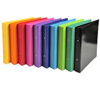 10 Classeur 2 Anneaux 25mm Iderama A5 - Couleurs Assorties