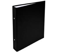 Exacompta - Réf. 51071E - Carton de 20 classeurs rigides PP - 2 anneaux ronds diamètre 25 mm - Dos 40 mm - Dimensions extérieures : 23x21 cm - Format à classer A5 - Coloris : noir