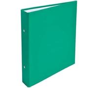 Exacompta - Réf. 51073E - Carton de 20 classeurs rigides PP - 2 anneaux ronds diamètre 25 mm - Dos 40 mm - Dimensions extérieures : 23x21 cm - Format à classer A5 - Coloris : vert