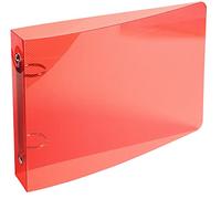 Exacompta - Réf. 51090E - Classeur PP semi-rigide pour fiches bristols - 2 anneaux ronds diamètre 25 mm - Dos 35 mm - Dimensions extérieures : 14 x 18 cm - 5 couleurs aléatoires