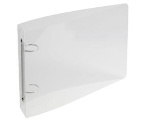 Exacompta - Réf. 51091E - Carton de 10 classeurs semi-rigides pour fiches bristols - 2 anneaux ronds 25mm - Dos 35mm - Dimensions extérieures : 16,5 x 24cm - Cristal