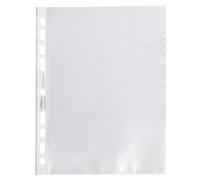 Exacompta - Réf. 51100E - Carton de 500 pochettes perforées A5 FOREVER en Polypropylène grainé recyclé - Epaisseur 6/100ème - Dimensions : 16,8 x 21,5 cm - Cristal translucide