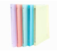 Exacompta - Réf. 51170E - Lot de 5 classeurs souples PP Chromaline - 4 anneaux ronds diamètre 15 mm - Dos 20 mm - Dimensions extérieures : 32 x 25 cm - Format à classer A4 - 5 couleurs assorties