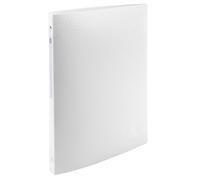 Exacompta - Réf. 51185E - Carton de 20 classeurs souple avec étiquette OPAK - 4 anneaux ronds 15 mm - Dos 20 mm - Dimensions extérieures : 32 x 25 cm - Format à classer A4 - Blanc