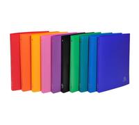 Exacompta - réf. 511999E - 1 classeur souple OPAK - 4 anneaux ronds 15 mm - Dos 20 mm - Dimensions extérieures : 32 x 25 cm - Format à classer A4 - 10 couleurs aléatoires